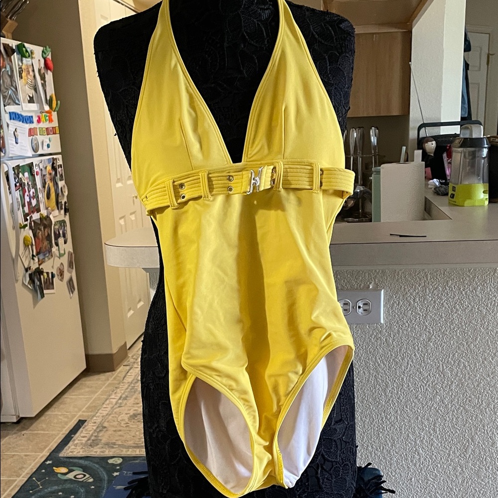 La Blanca Sunny yellow vintage one piece bathing suit my personal favorite